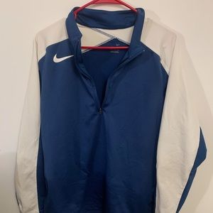 Nike Size Large Blue & White Athletic Jacket